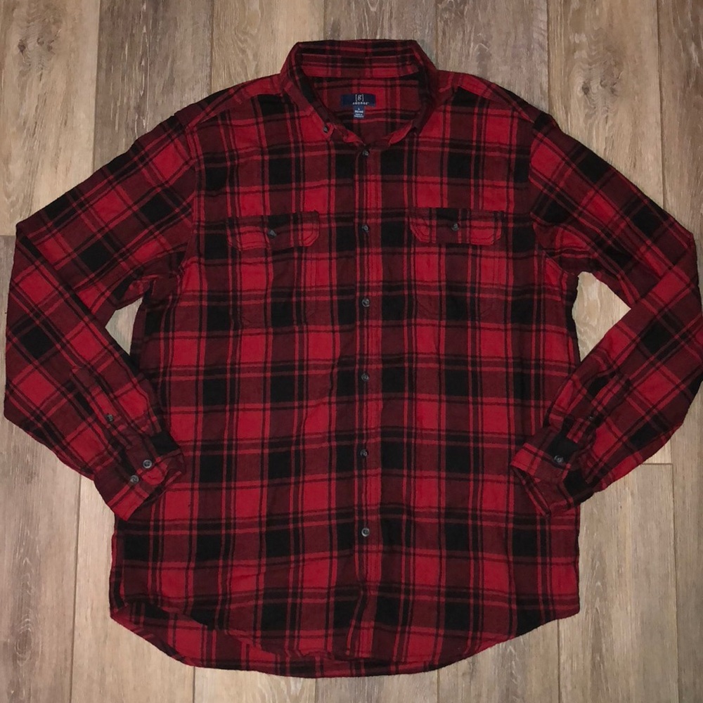 🔥 GEORGE Plaid long sleeve shirt